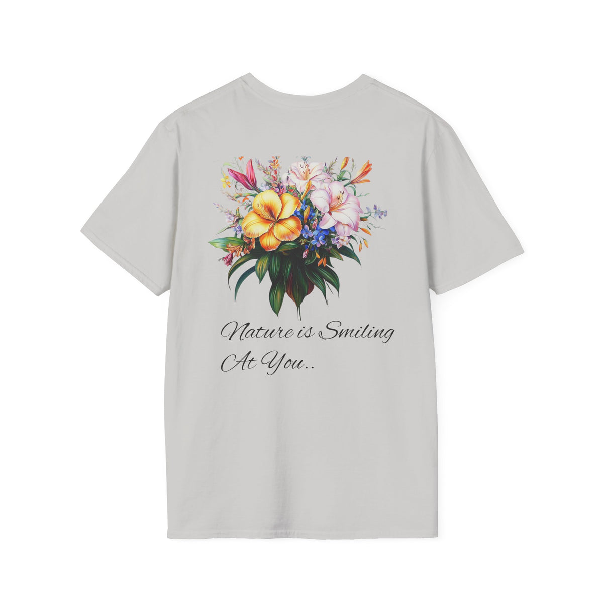 Botanical Inspirational T-Shirt - Floral Uplifting Quote