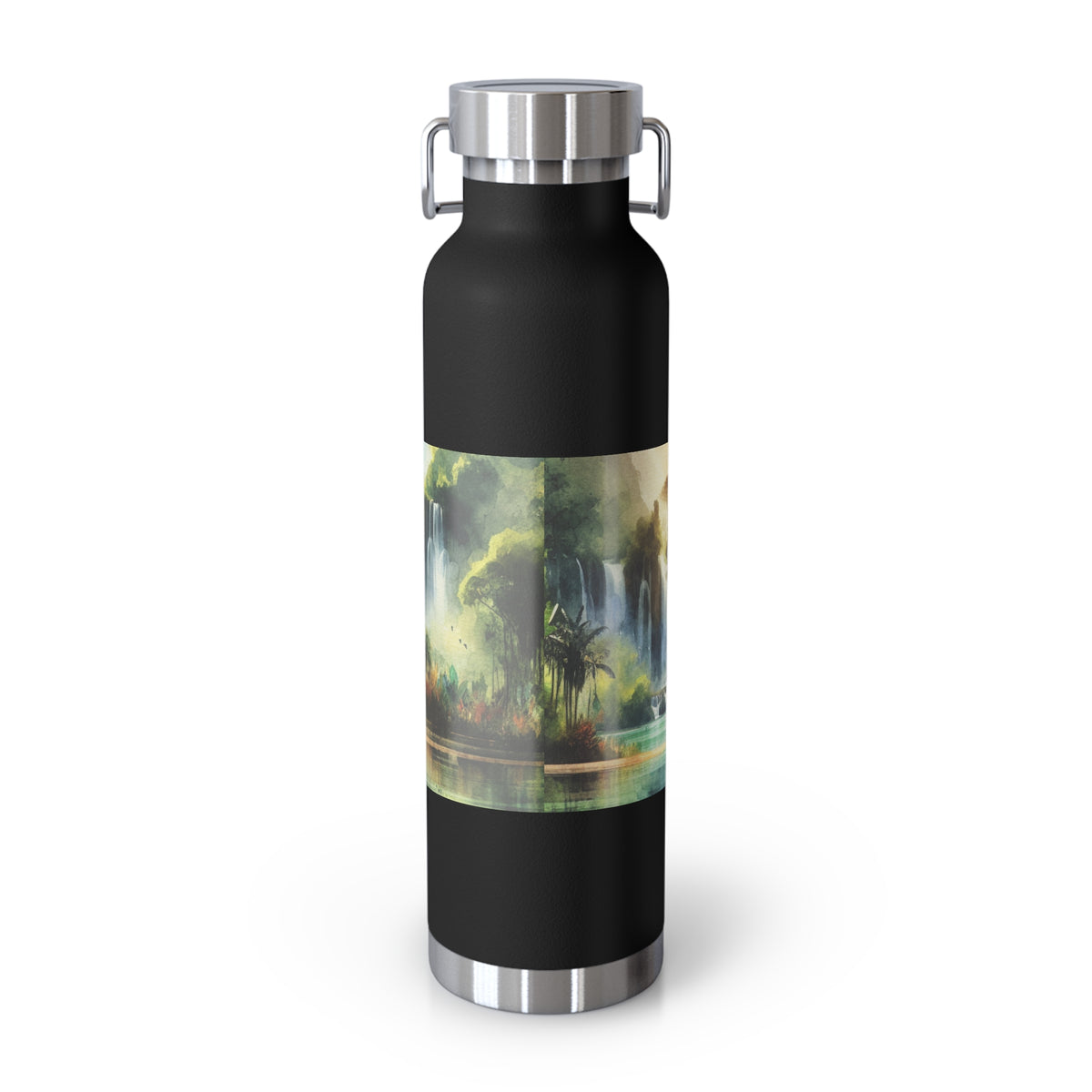 Inspirational Copper Vacuum Insulated Water Bottle - 22oz - "Jesus Fills My Cup"