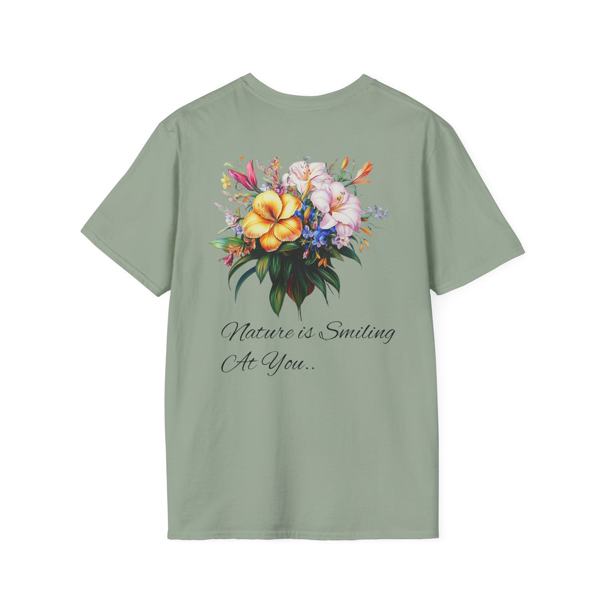 Botanical Inspirational T-Shirt - Floral Uplifting Quote