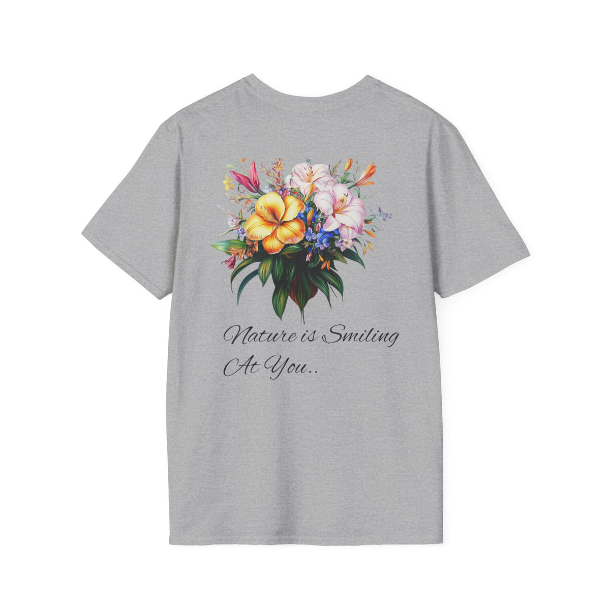 Botanical Inspirational T-Shirt - Floral Uplifting Quote