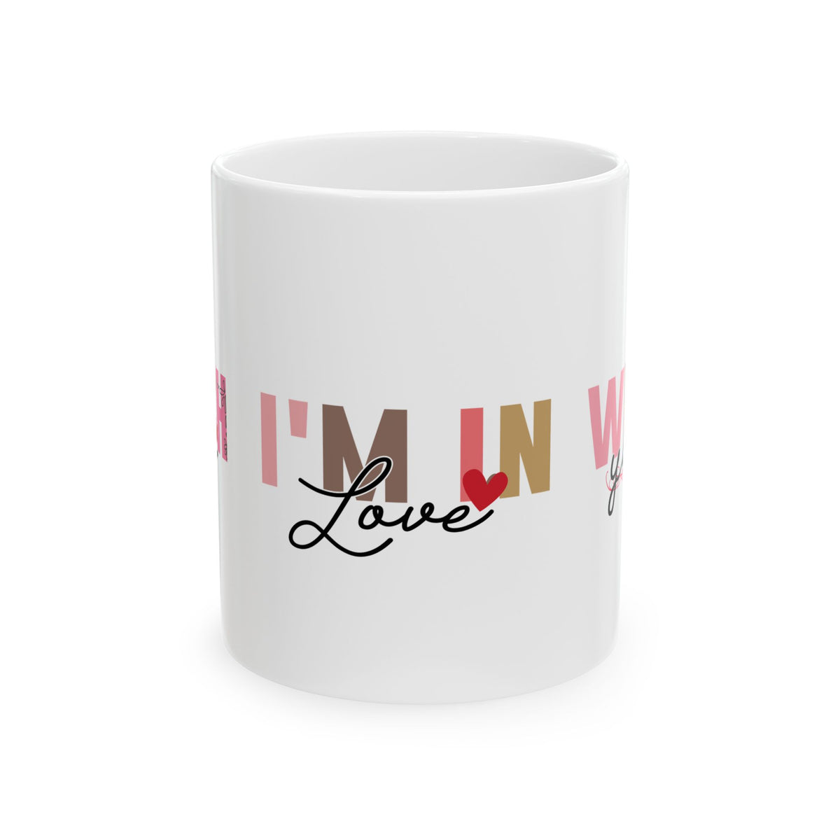 I'm In Love Ceramic Mug - Perfect for Coffee Lovers & Romantic Gifts