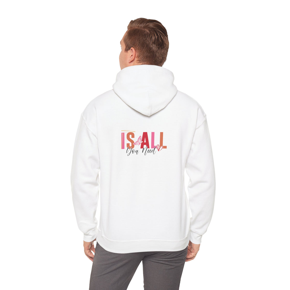 Hugs & Kisses Unisex Hooded Sweatshirt - Cozy Valentine’s Gift
