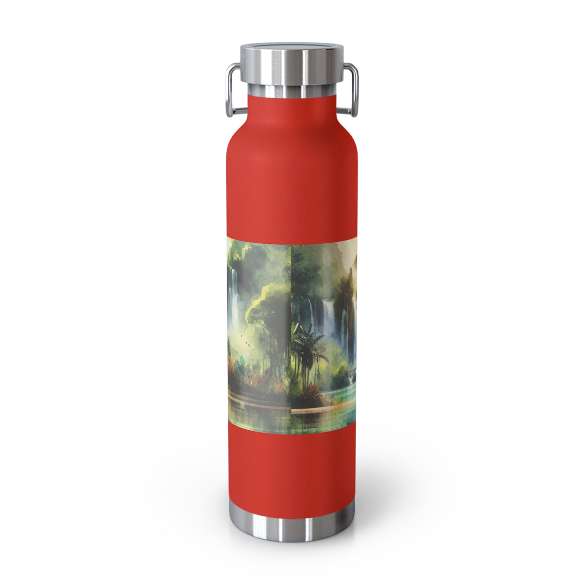 Inspirational Copper Vacuum Insulated Water Bottle - 22oz - "Jesus Fills My Cup"