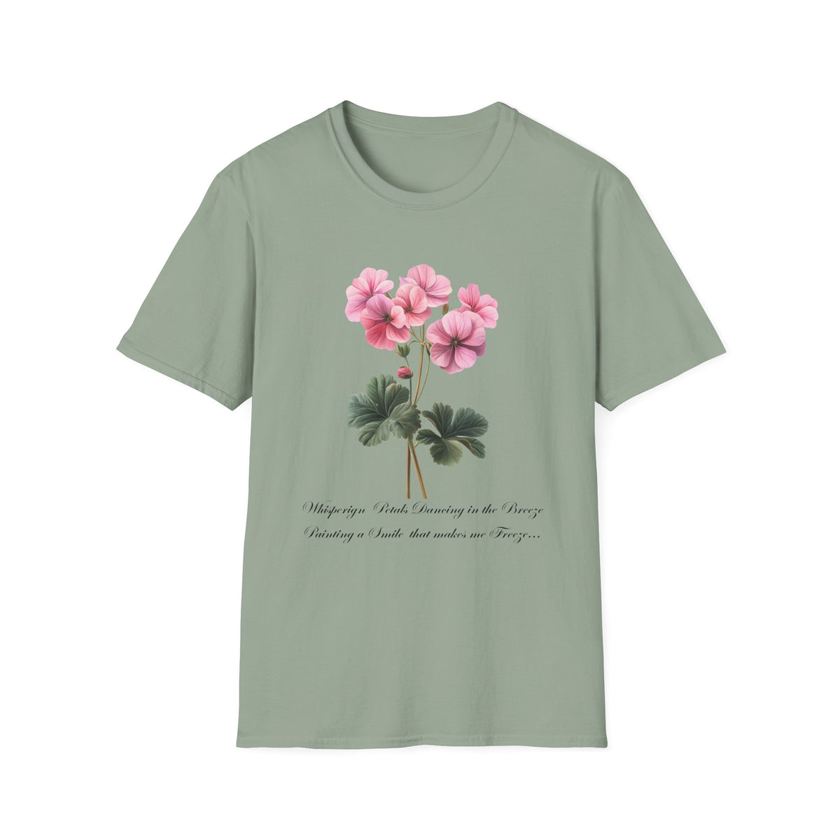 Botanical Inspirational T-Shirt - Floral Uplifting Quote