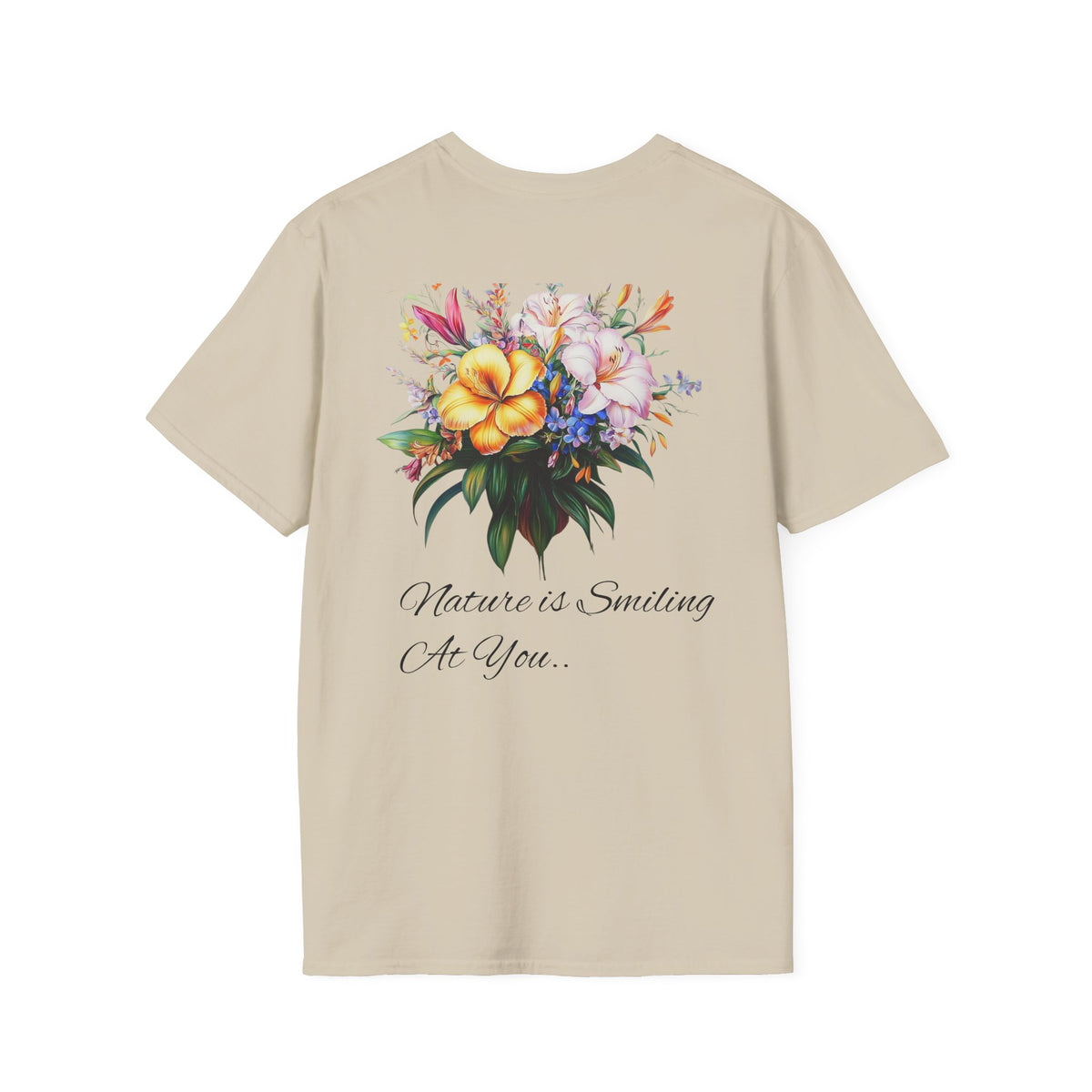 Botanical Inspirational T-Shirt - Floral Uplifting Quote
