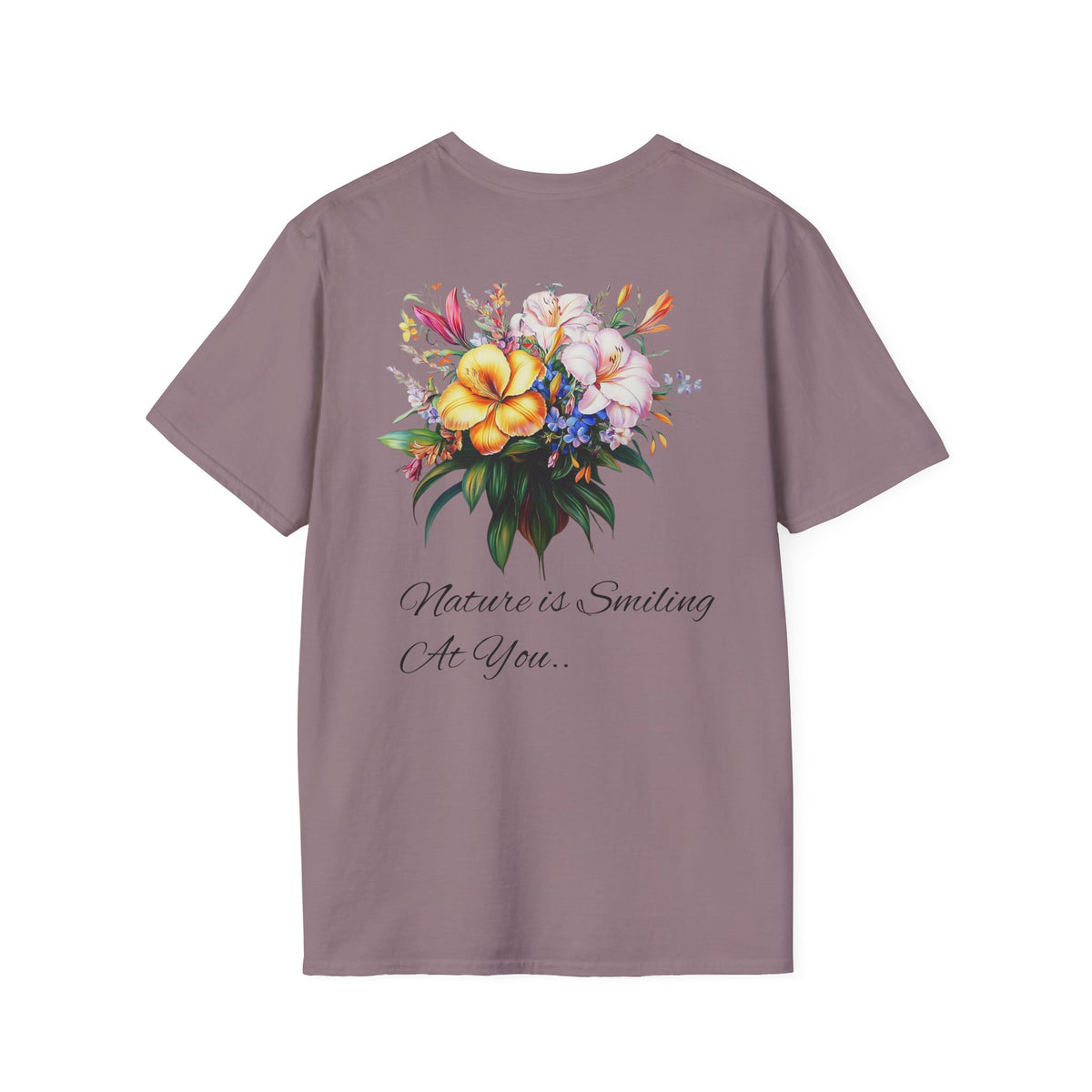 Botanical Inspirational T-Shirt - Floral Uplifting Quote