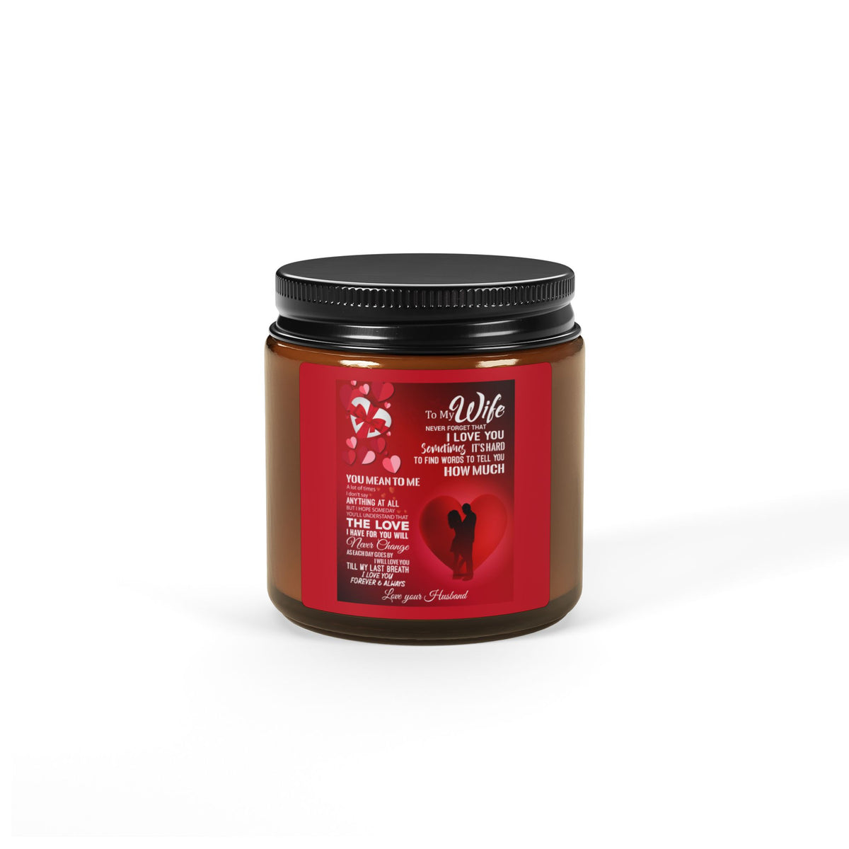 Scented Soy Candle (Multi-Size, Amber Jar)