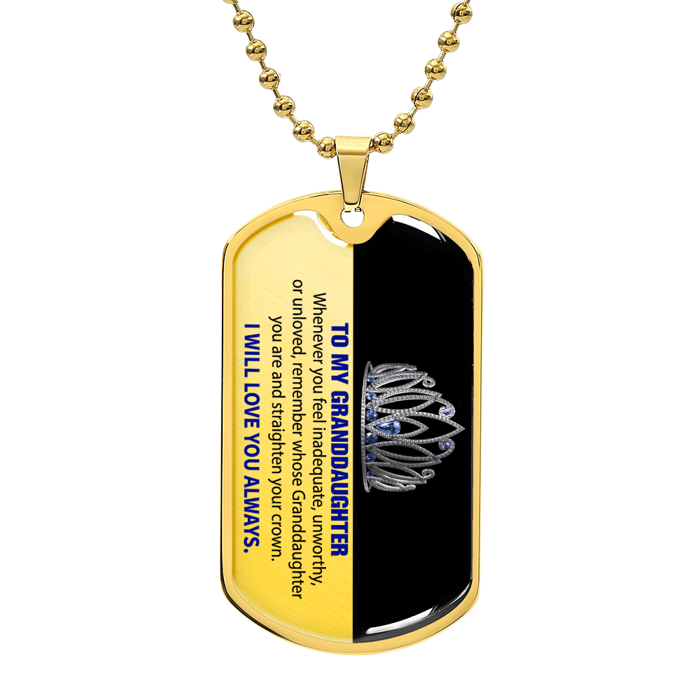 Luxury Graphic Dog Tag Necklace For Daughter