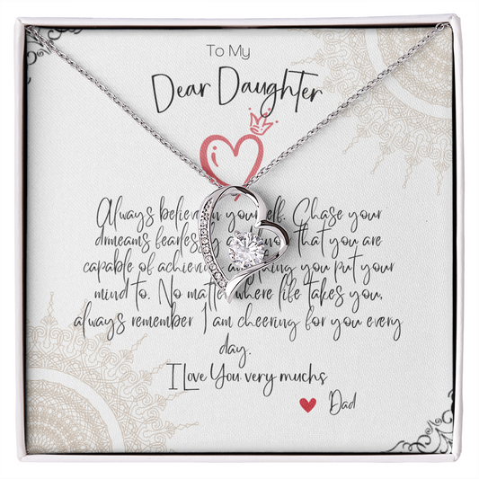 Gift for Daughter, Love necklace Pendant.